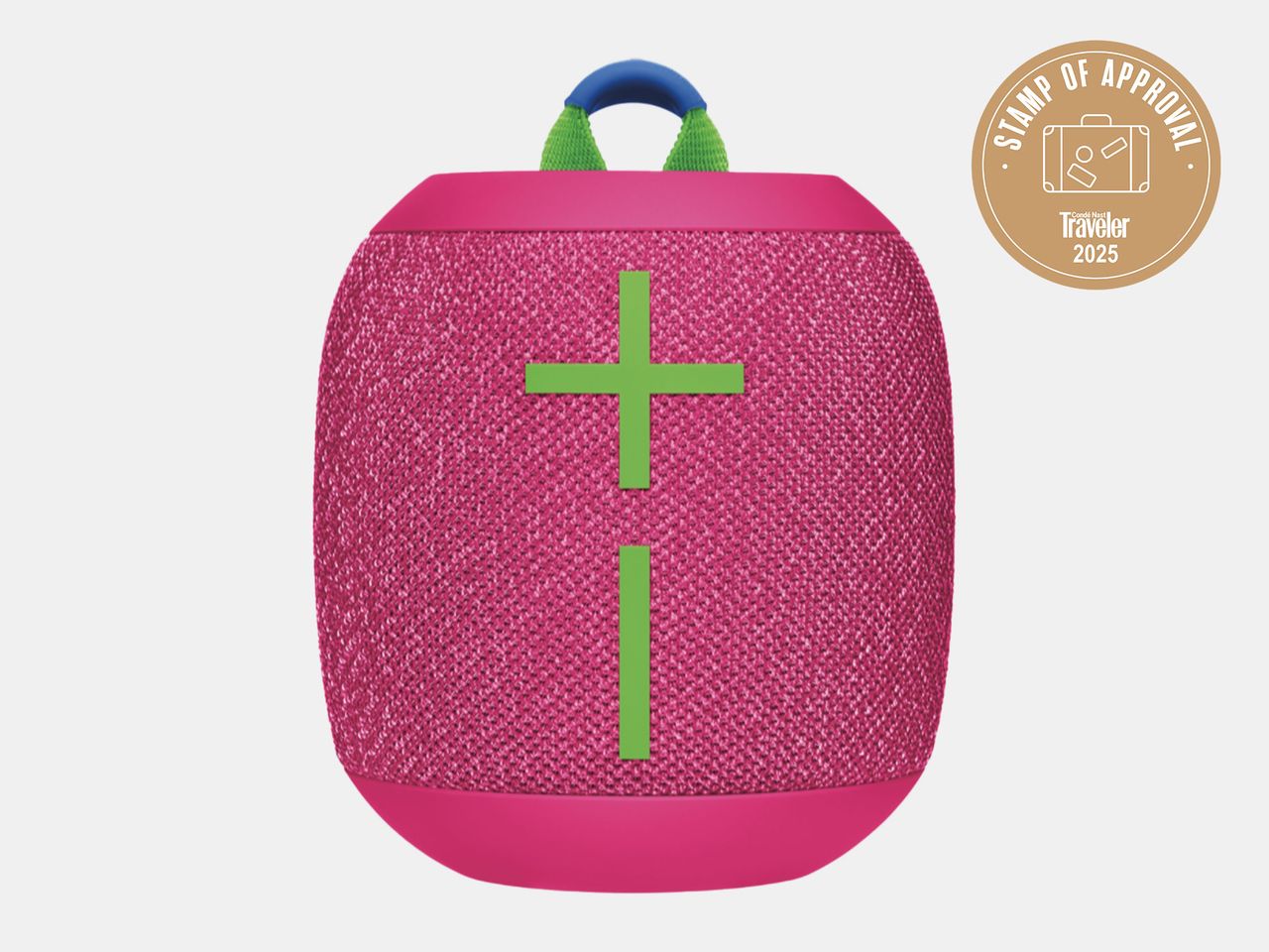 pink portable speaker