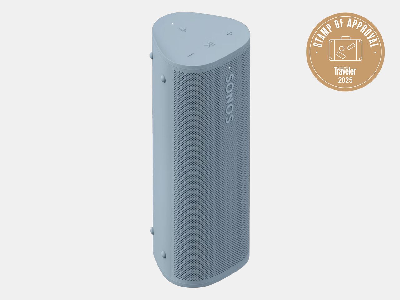 blue portable speaker