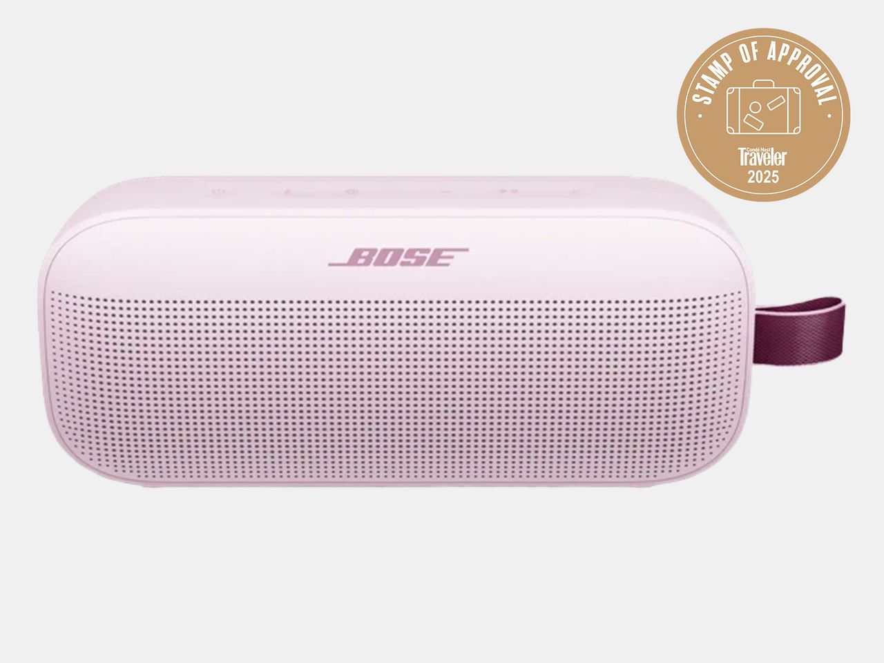 pink portable speaker