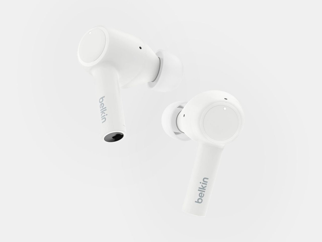 white earbuds