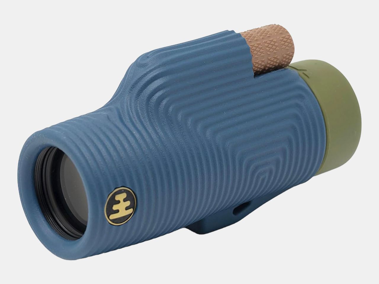 blue and green telescope