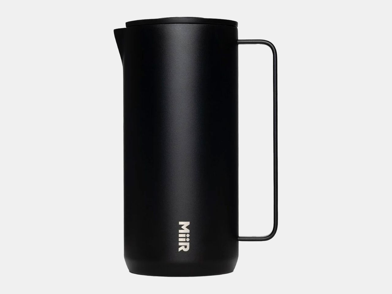 modern black French press