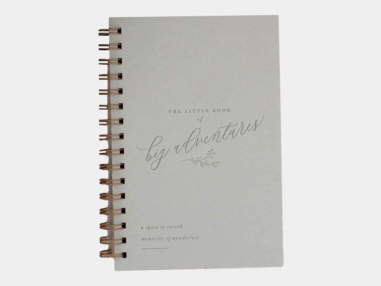 grey travel journal