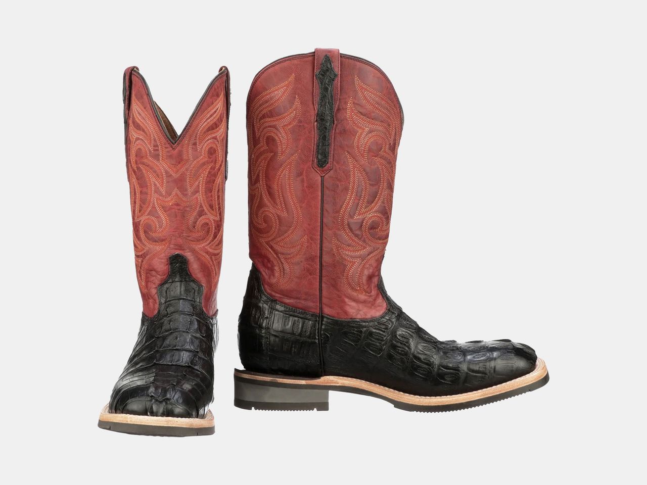black and brown western boots