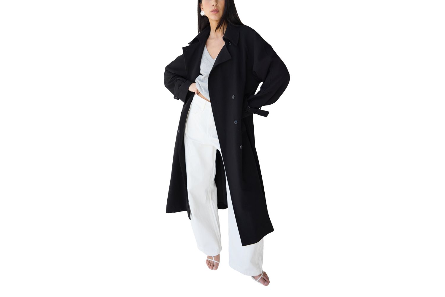 Oak + Fort Oversized Trench Coat