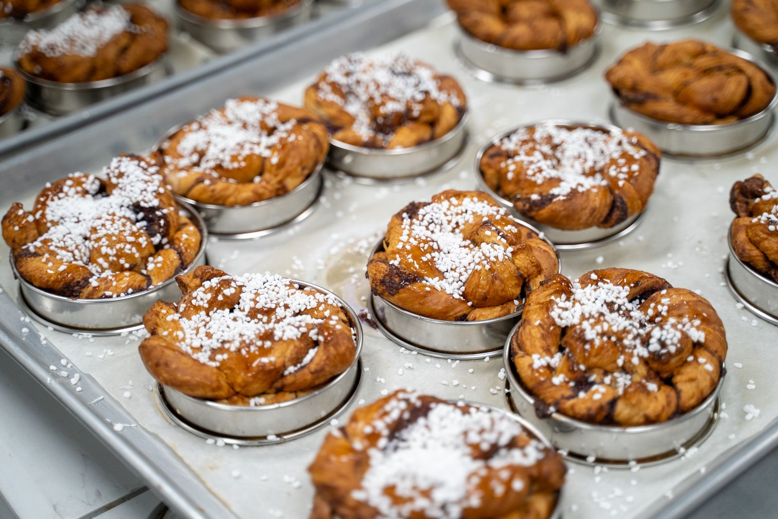 Image may contain Bread Food Cup Food Presentation Shop Plate Dessert and Pastry