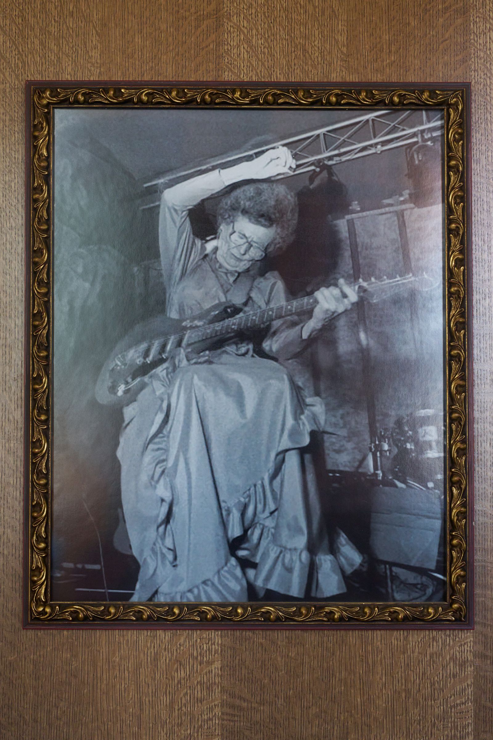 Image may contain Art Painting Adult Person Wedding Guitar and Musical Instrument