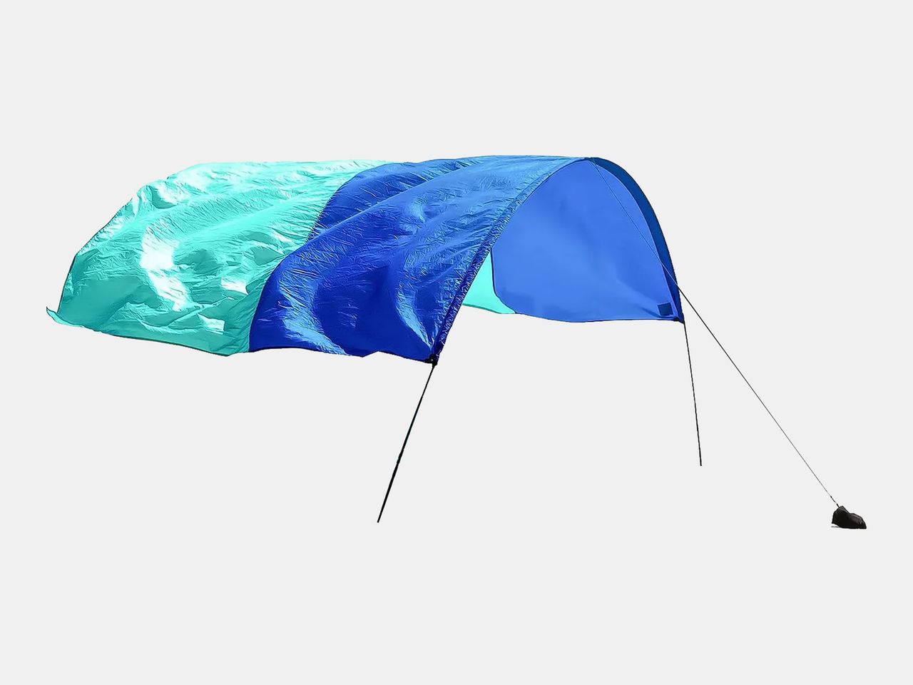 blue and teal umbrella