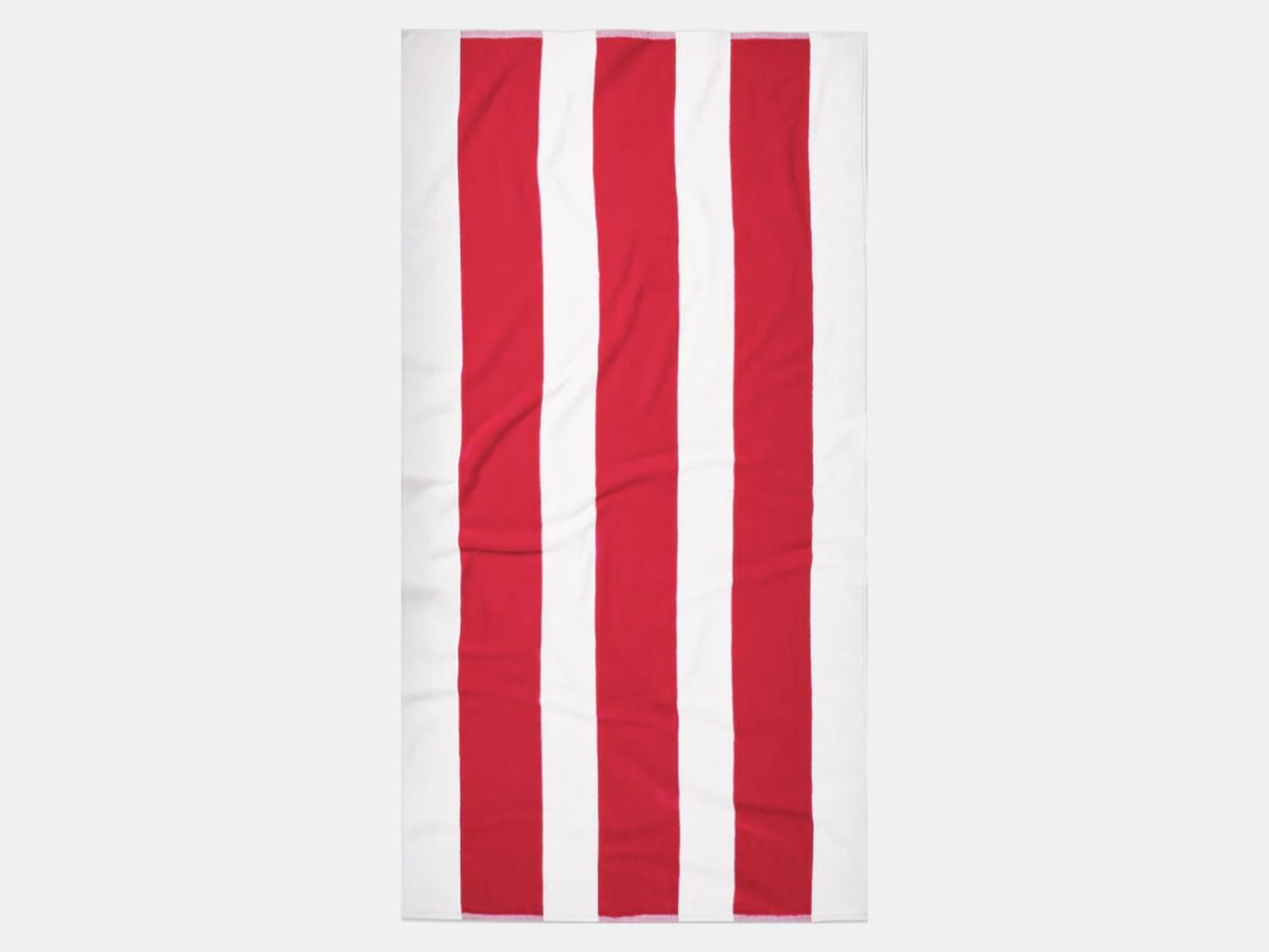 Red and White striped towel