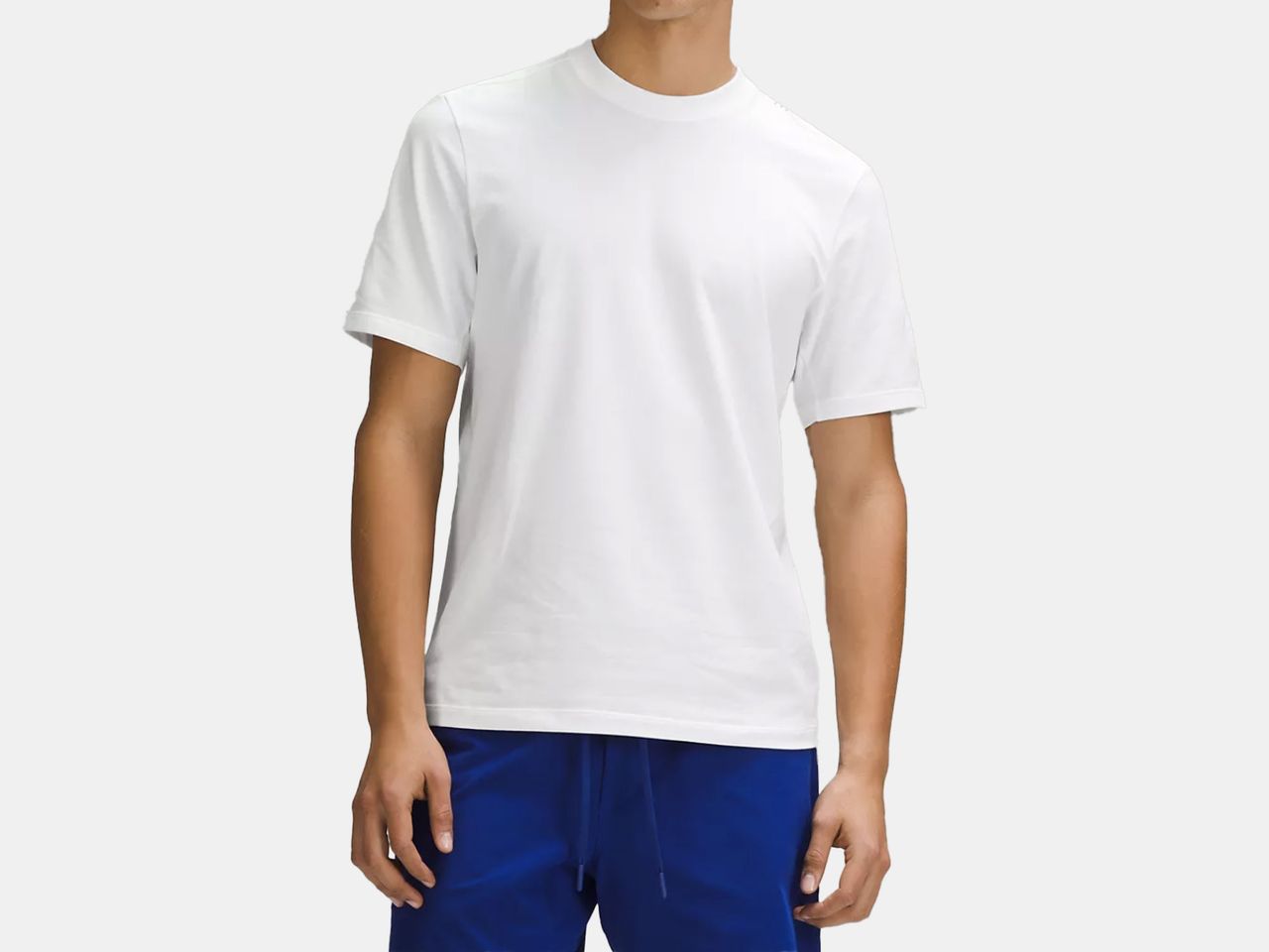model in white t shirt