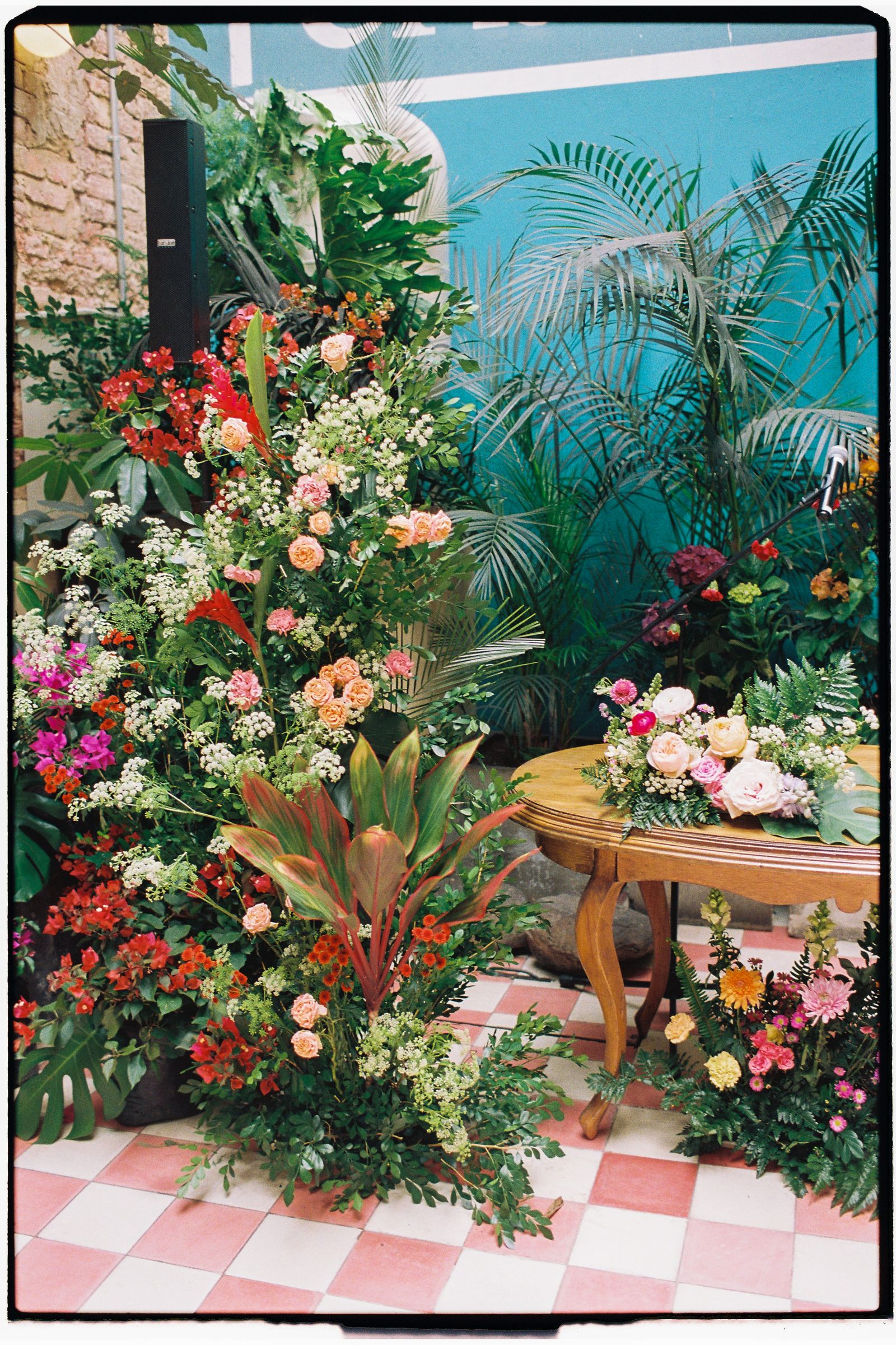 Image may contain Flower Flower Arrangement Plant Potted Plant Flower Bouquet Desk Furniture Table and Art