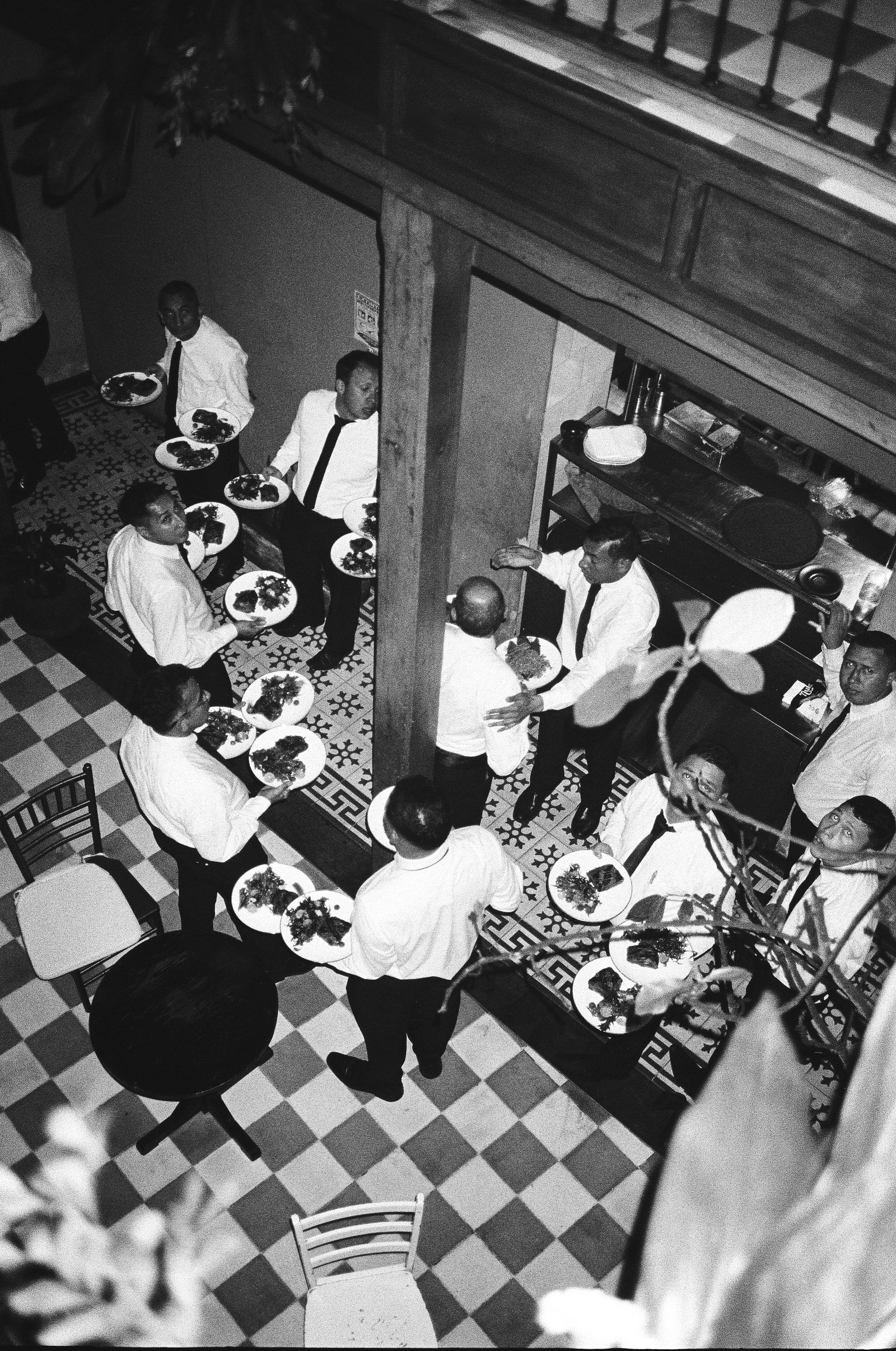 Image may contain Lionel Hampton Fred McDowell Indoors Restaurant Cafeteria Adult Person Accessories and Formal Wear