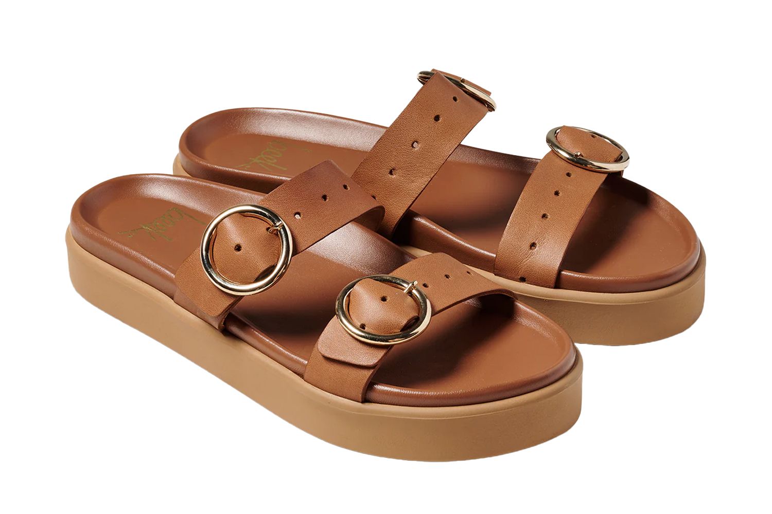 Beek Warbler Leather Platform Platform Leather Slides