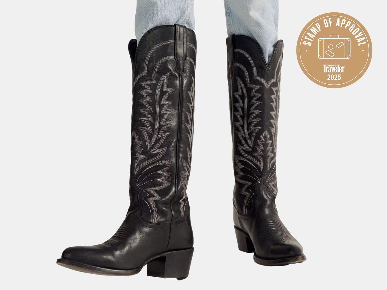 black western style boots