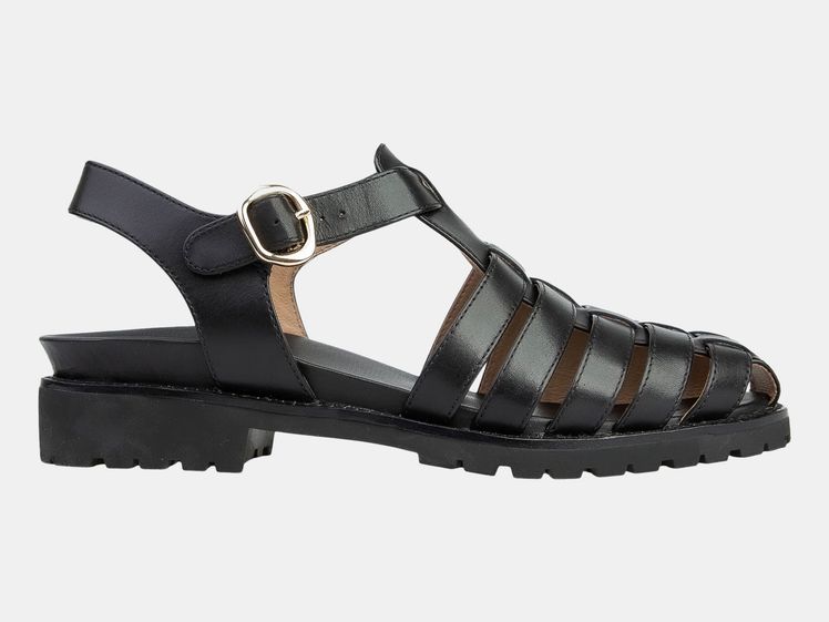black sandal