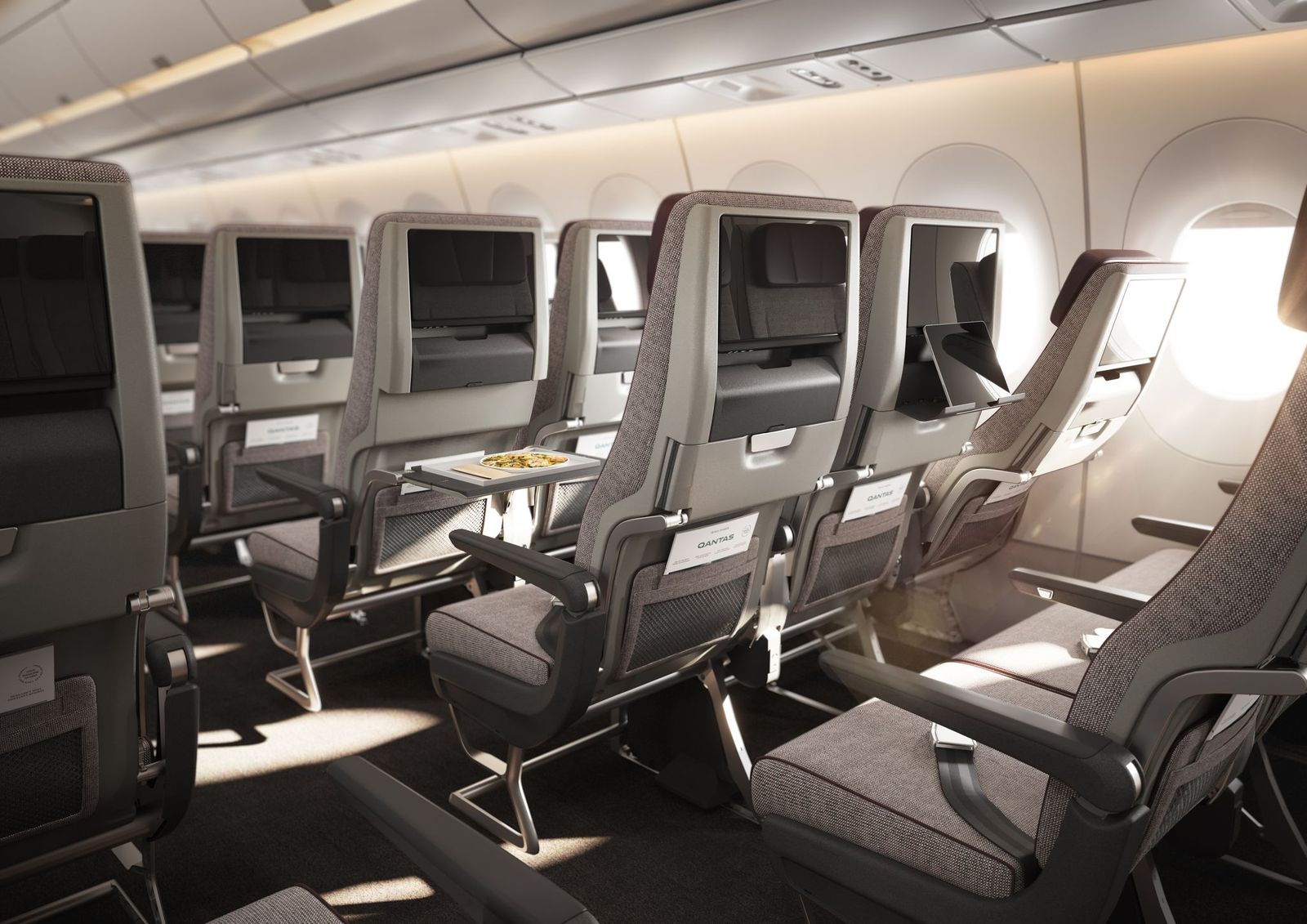 Image may contain Aircraft Airplane Transportation Vehicle Chair Furniture and Airplane Cabin