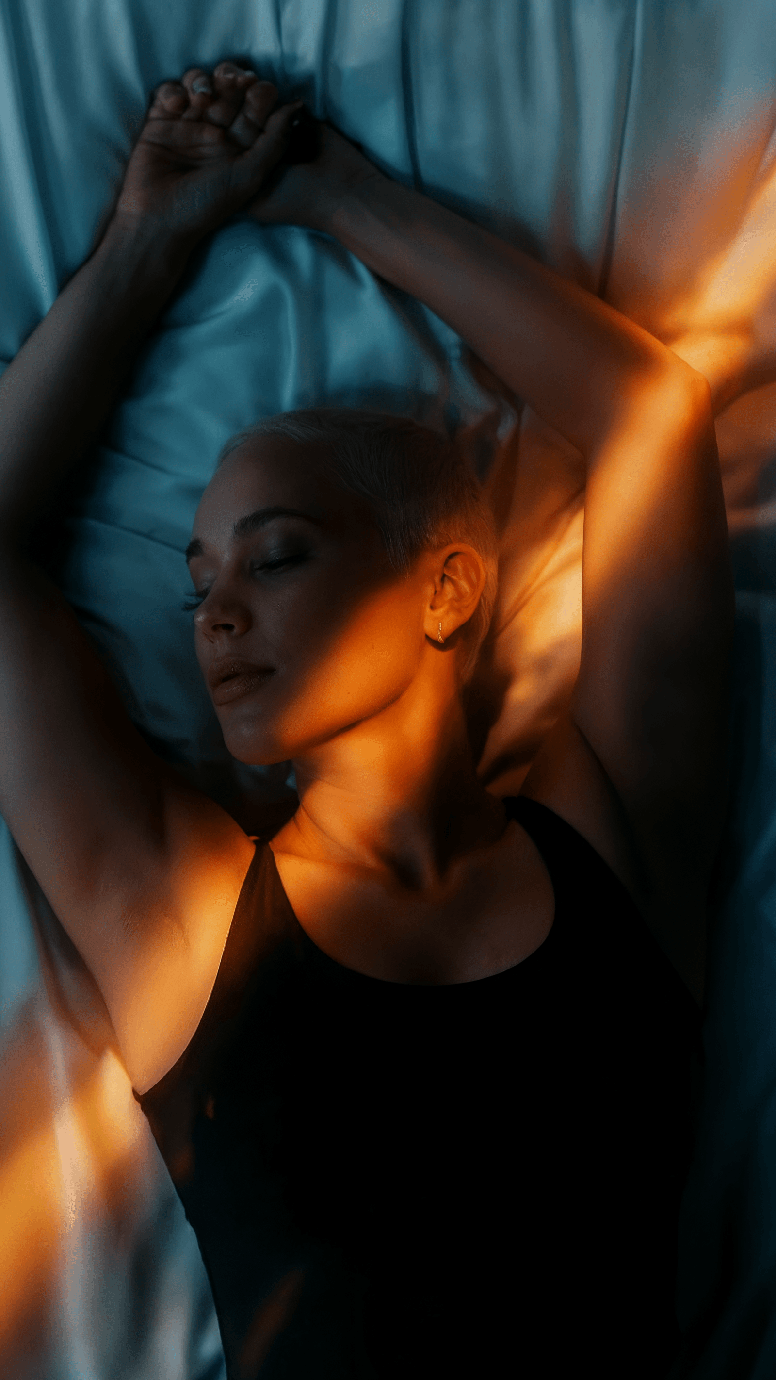 Image may contain Body Part Finger Hand Person Adult Back Face Head Photography and Portrait