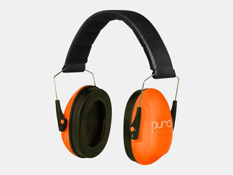 orange headphones