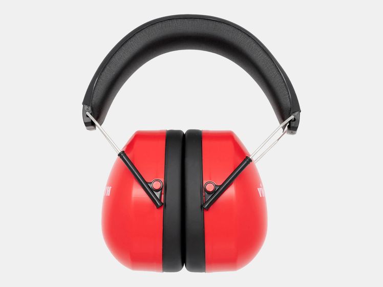 red headphones