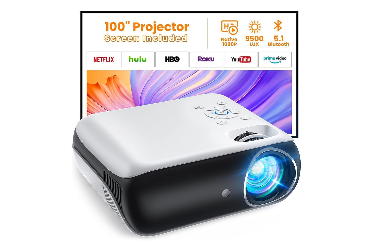 Amazon Happrun Portable Projector