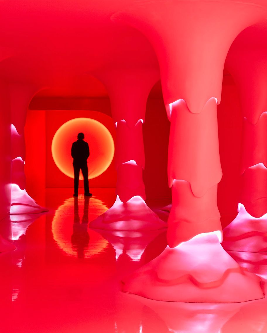 Person standing in exhibition space at the Museum of Ice Cream in New York City