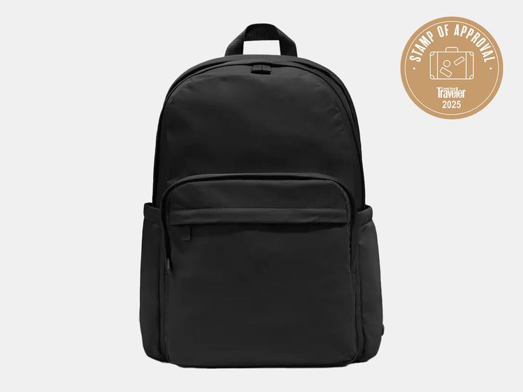 black backpack
