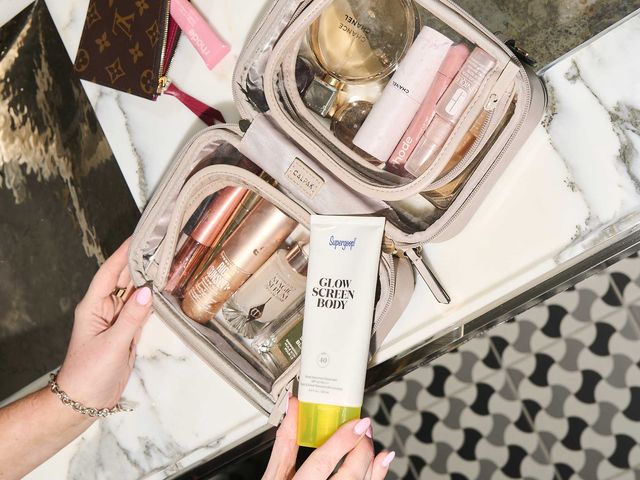 Calpak clear cosmetic case