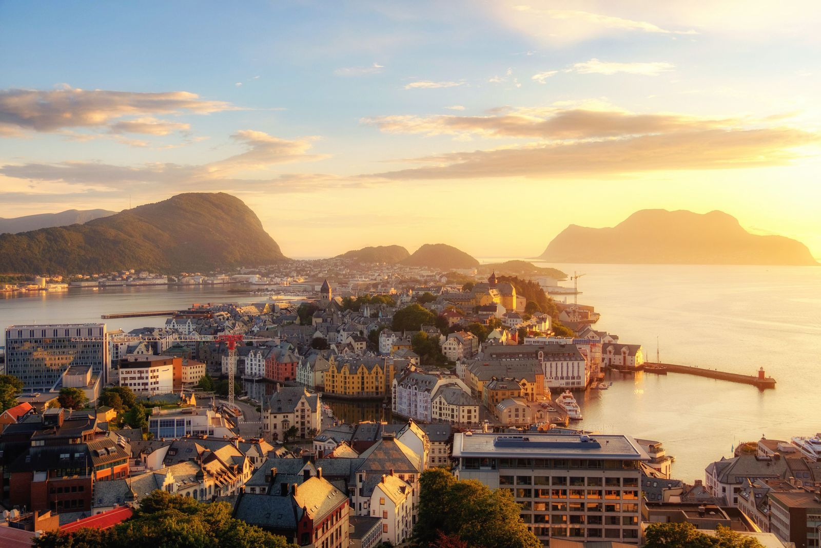 Sigrid's hometown Ålesund has been a harbor for hundreds of years.