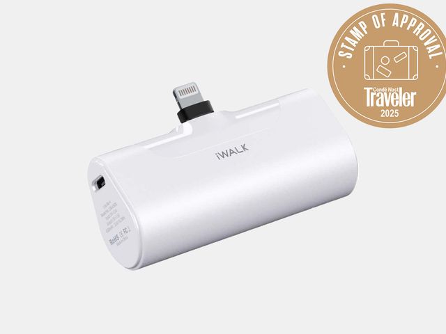 small white portable charger