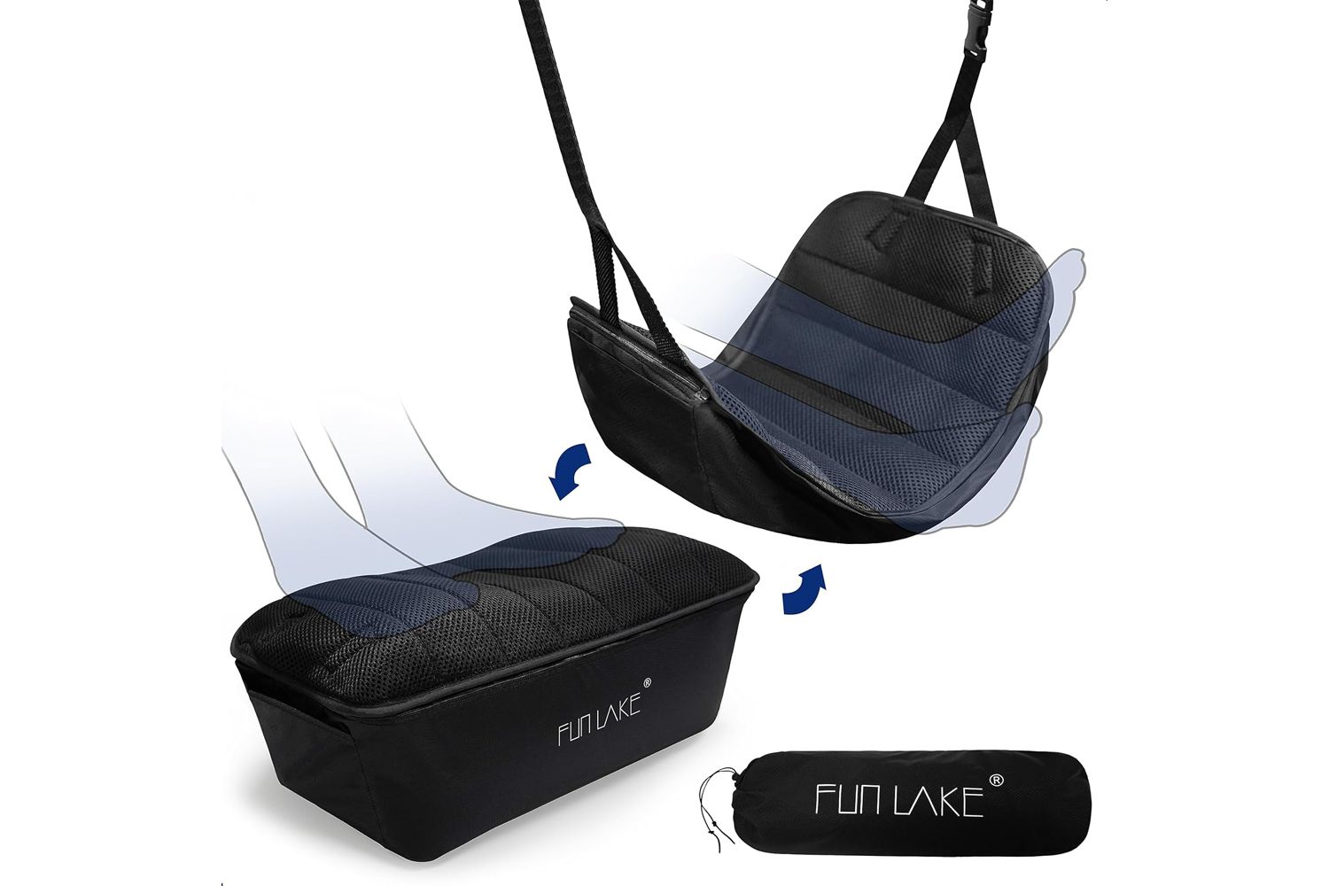 FunLake 2-in-1 Airplane Footrest Pillow