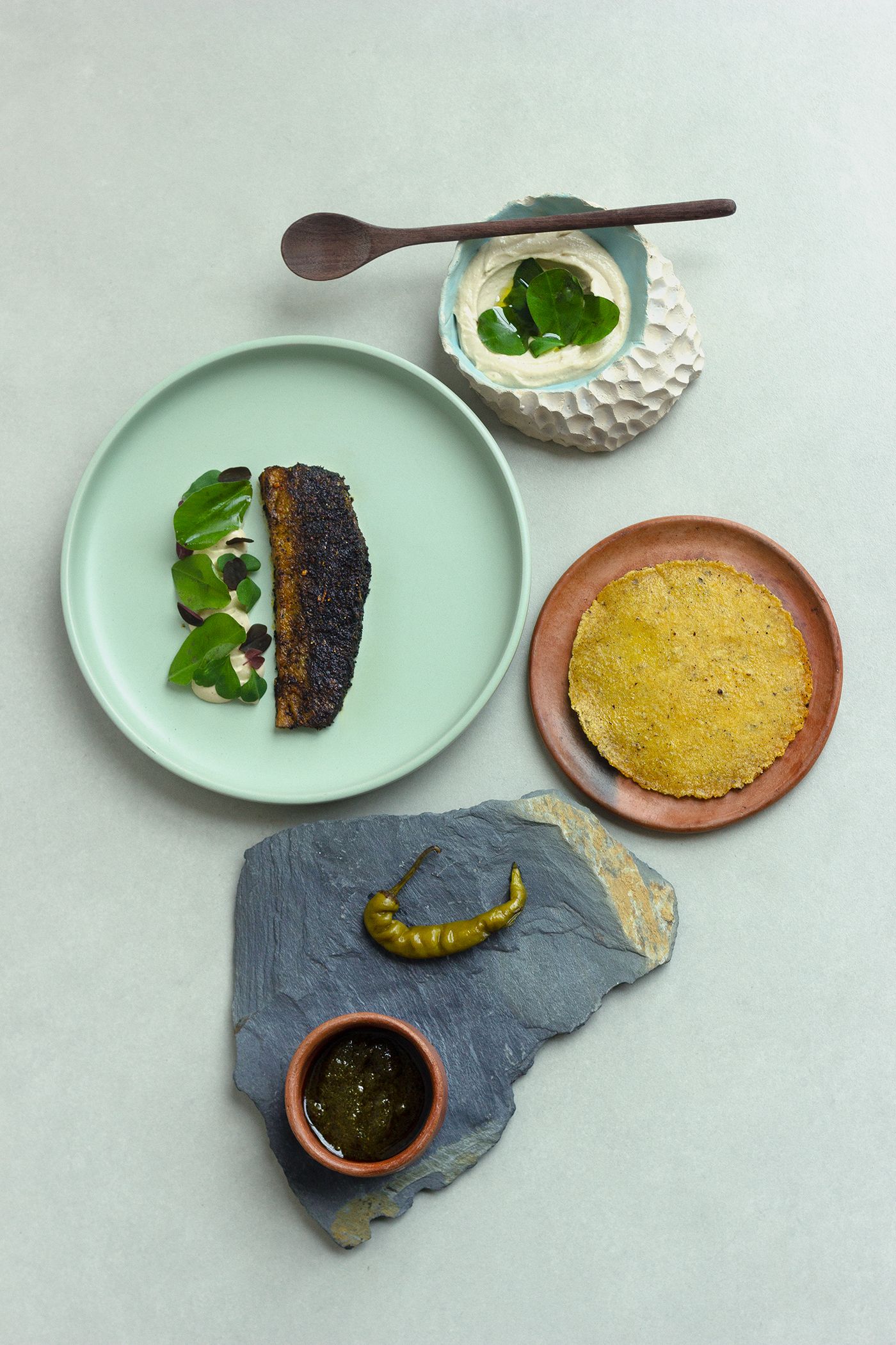 Image may contain Food Food Presentation Plate Cutlery and Spoon