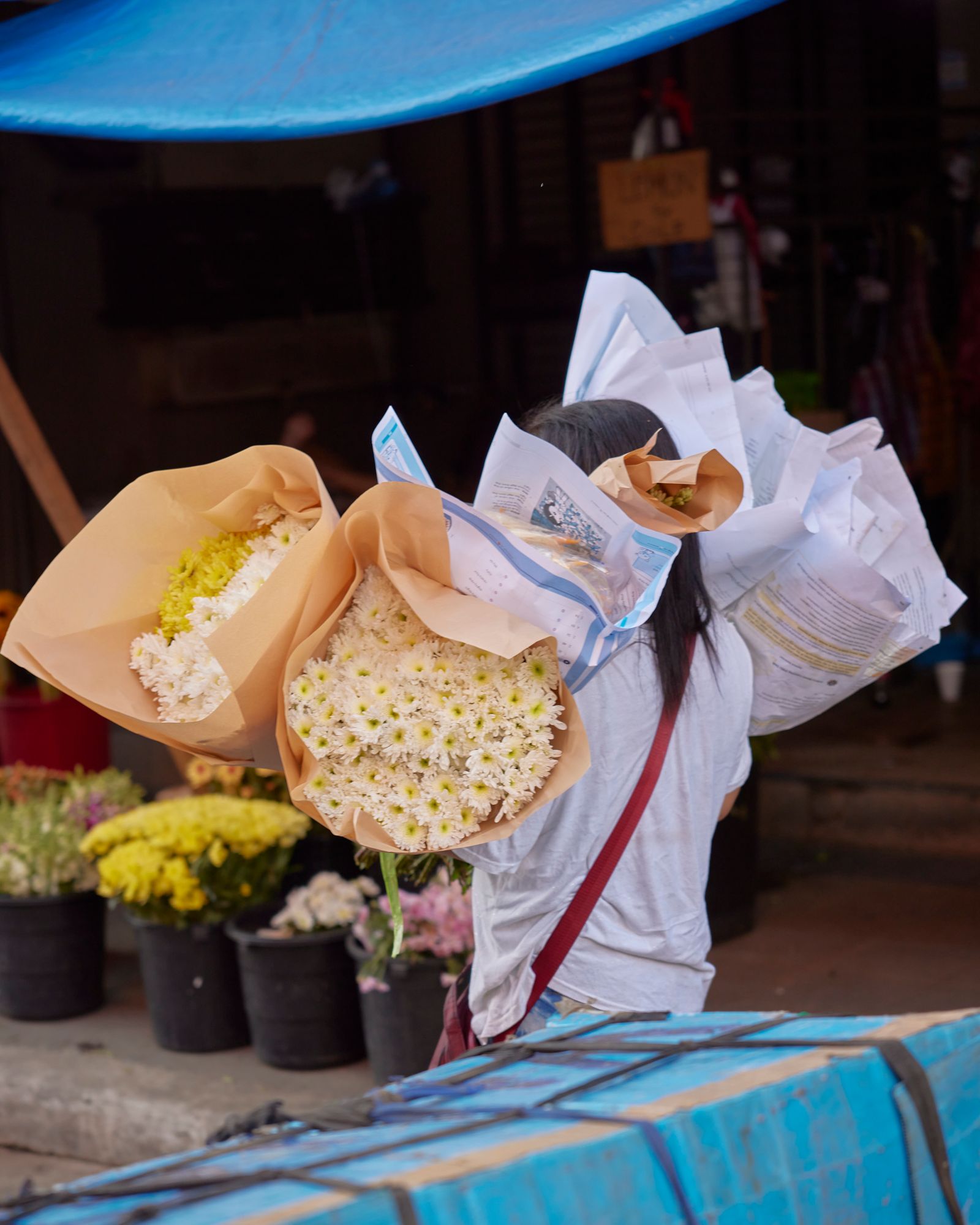 Image may contain Flower Flower Arrangement Flower Bouquet Plant Adult and Person