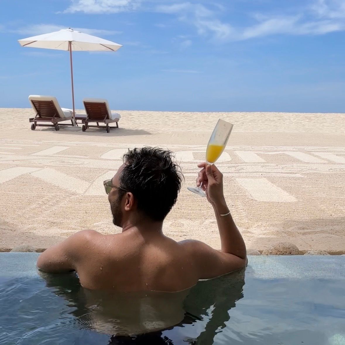 Image may contain Bathing Adult Person Chair and Furniture