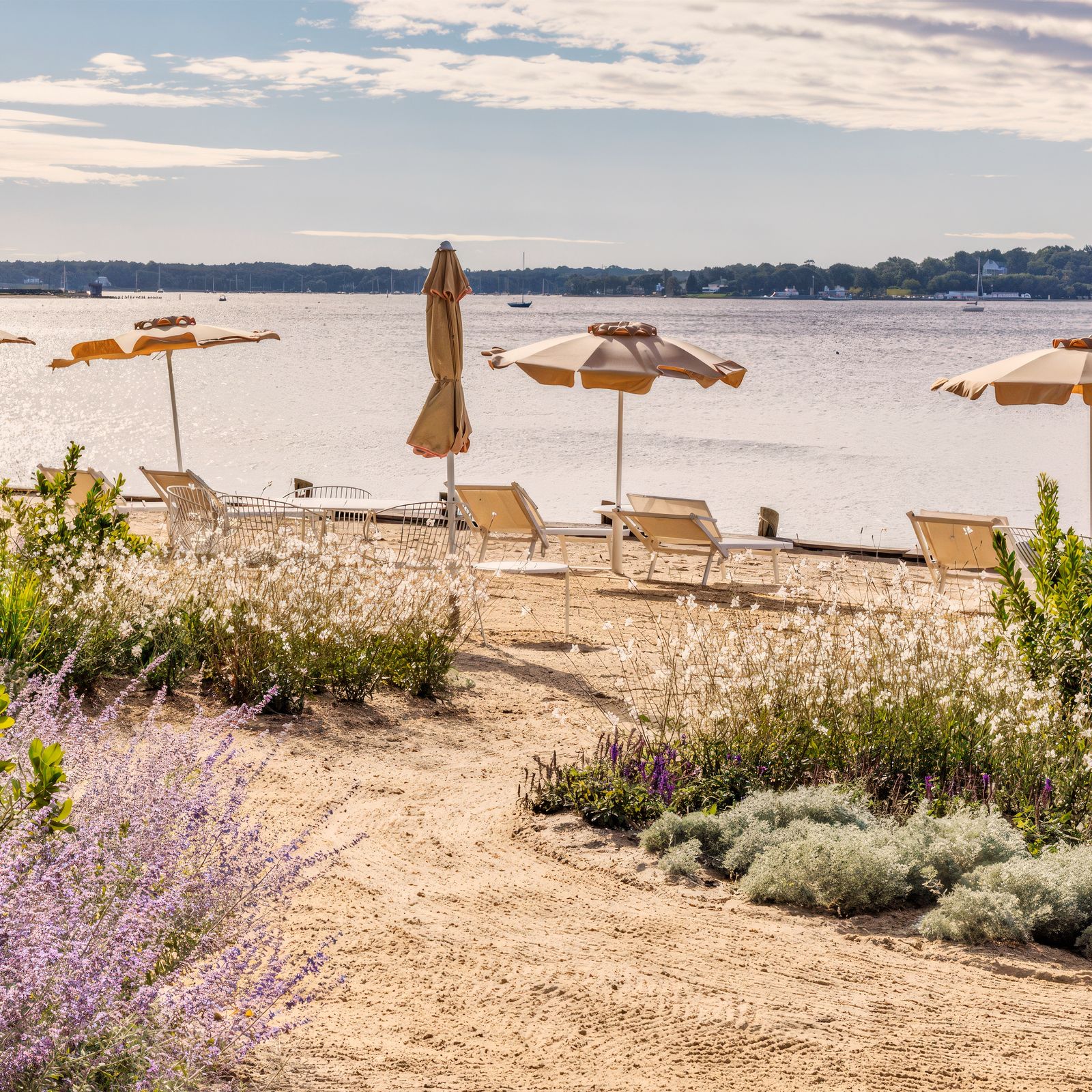 Image may contain Nature Outdoors Scenery Chair Furniture Lakefront Landscape Sea and Water