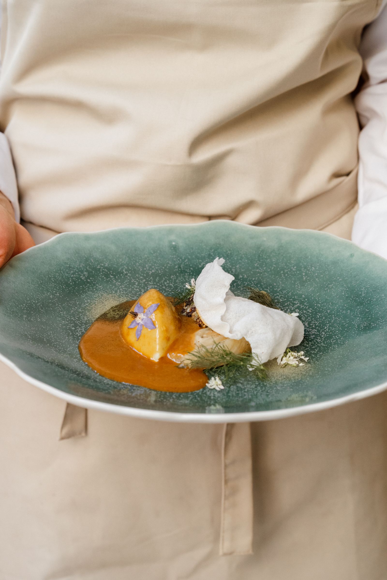 Image may contain Food Food Presentation Egg Poached Egg and Plate