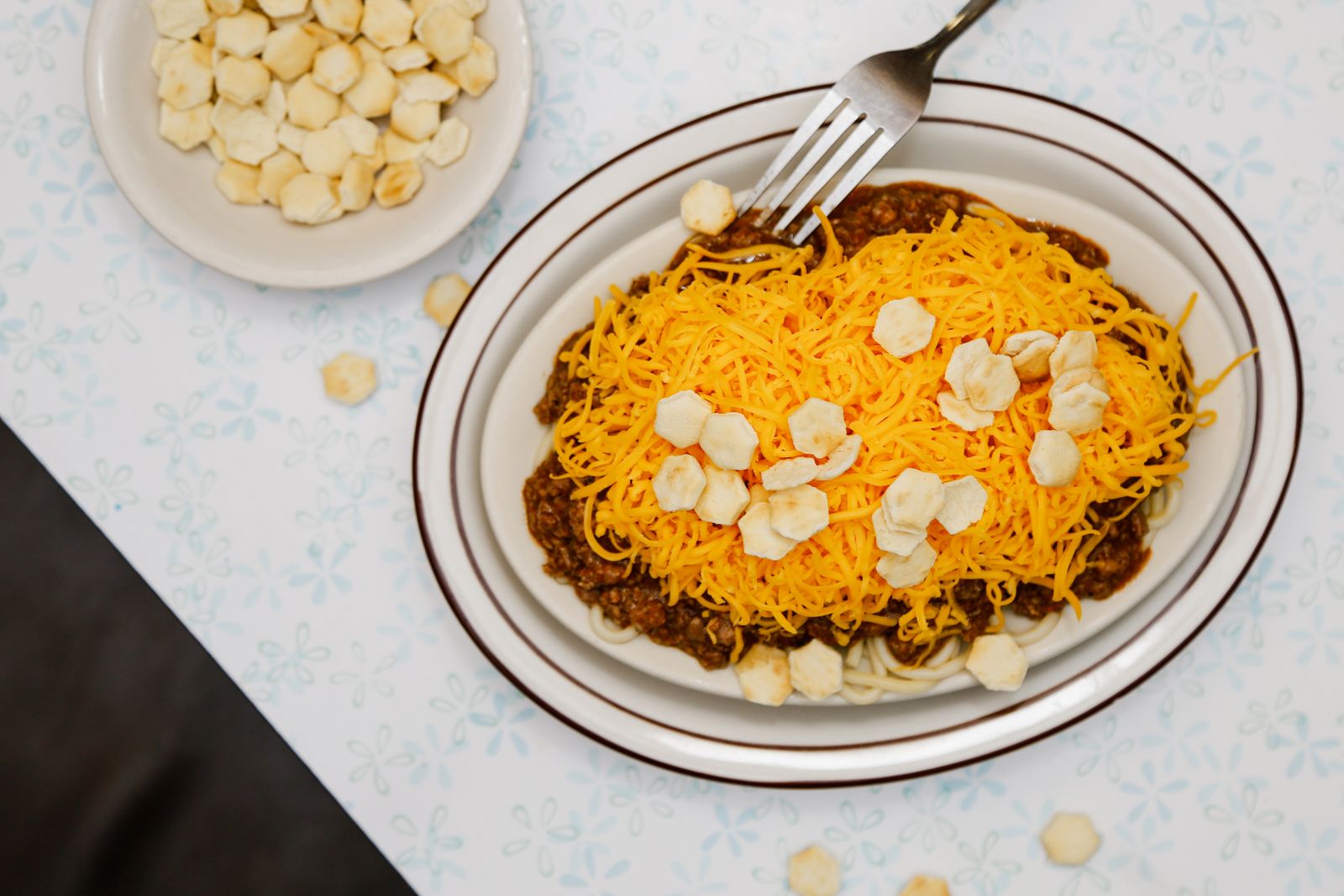 Image may contain Food Food Presentation Cutlery Fork and Plate