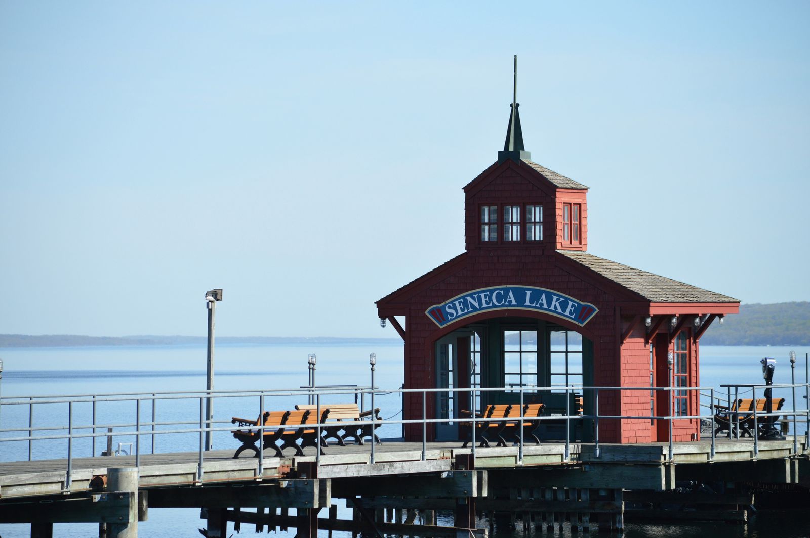 Image may contain Water Waterfront Pier Boardwalk Bridge Bench Furniture Architecture Building and Outdoors